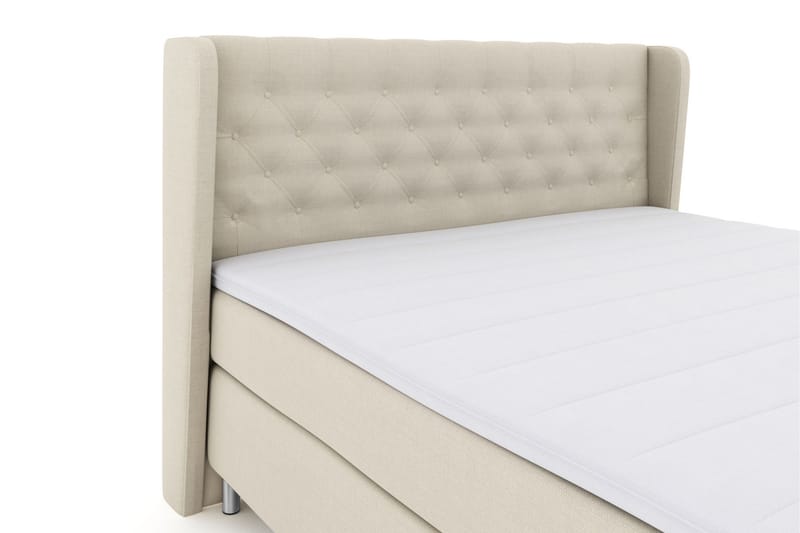 Select No 3 Komplett Sengepakke 180x200 Medium - Beige/Metallben - Møbler - Senger - Komplett sengepakke