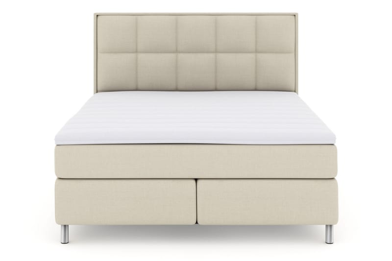 Select No 3 Komplett Sengepakke 180x200 Medium - Beige/Metallben - Møbler - Senger - Komplett sengepakke