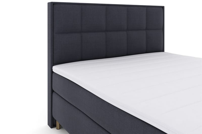 Select No 3 Komplett Sengepakke 210x210 Fast/Medium - Blå/Kobberben - Møbler - Senger - Komplett sengepakke