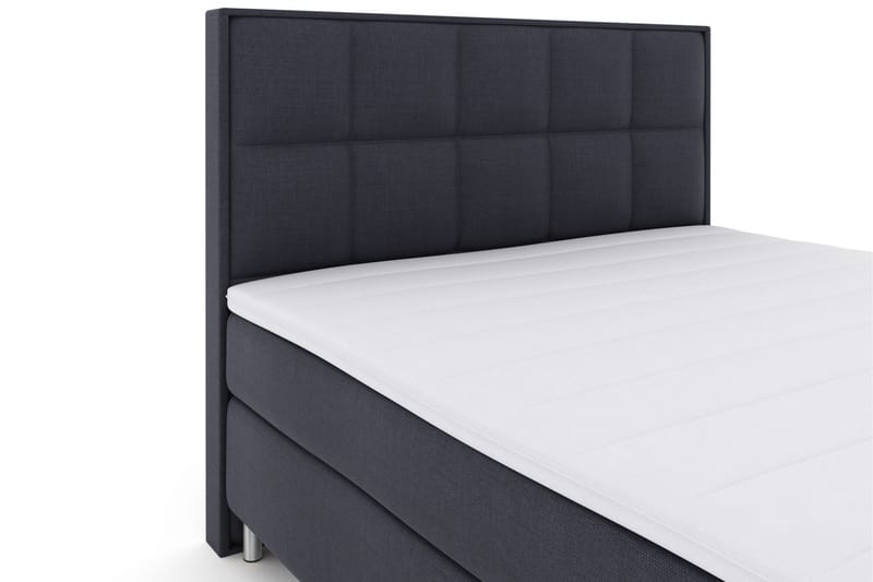 Select No 3 Komplett Sengepakke 210x210 Fast/Medium - Blå/Metallben - Møbler - Senger - Komplett sengepakke