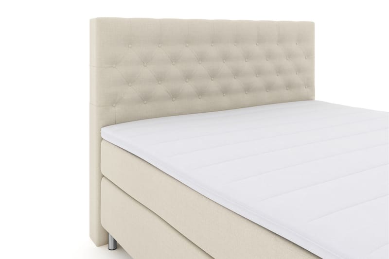 Select No 3 Komplett Sengepakke 210x210 Medium - Beige/Metallben - Møbler - Senger - Komplett sengepakke