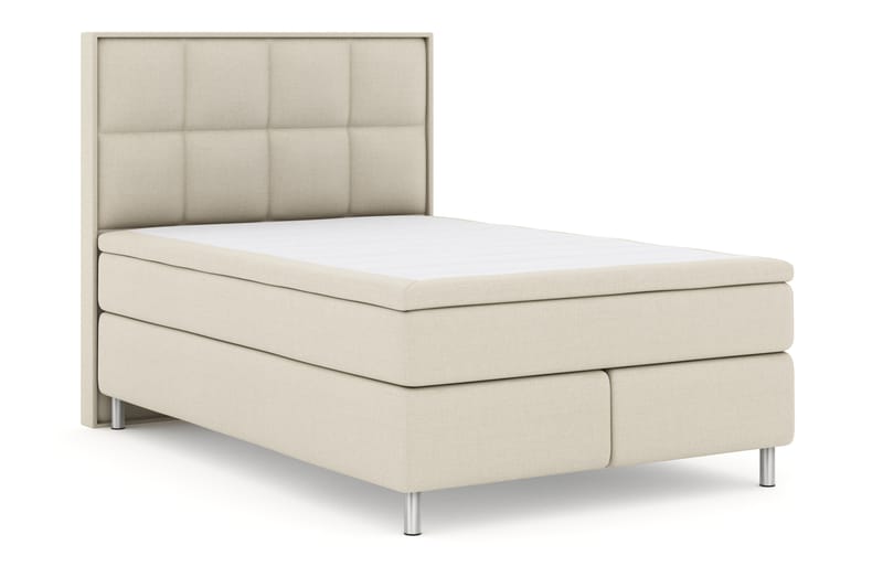 Select No 4 Komplett Sengepakke 140x200 Fast - Beige/Metallben - Møbler - Senger - Komplett sengepakke