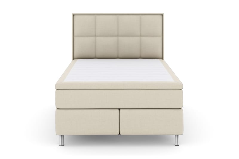 Select No 4 Komplett Sengepakke 140x200 Fast - Beige/Metallben - Møbler - Senger - Komplett sengepakke