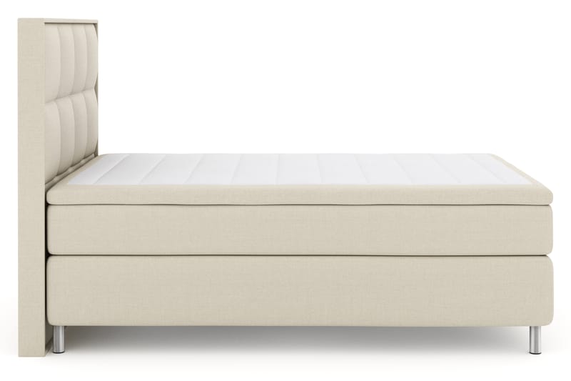 Select No 4 Komplett Sengepakke 140x200 Fast - Beige/Metallben - Møbler - Senger - Komplett sengepakke