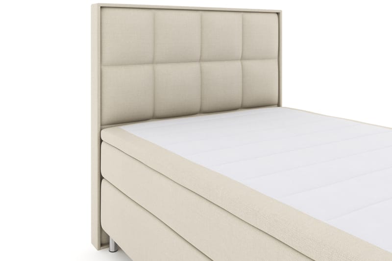 Select No 4 Komplett Sengepakke 140x200 Fast - Beige/Metallben - Møbler - Senger - Komplett sengepakke