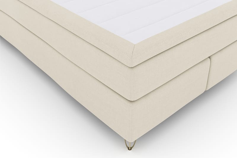 Select No 4 Komplett Sengepakke 140x200 Fast - Beige/V-formede Metallben - Møbler - Senger - Komplett sengepakke