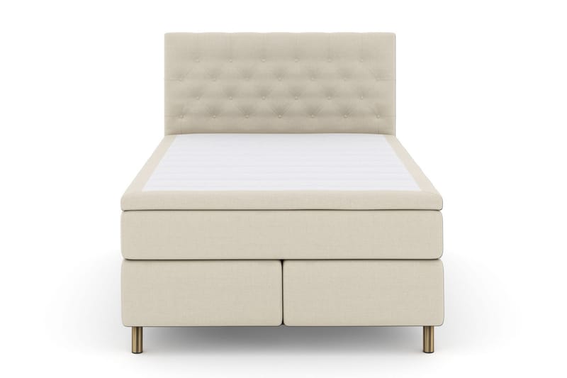 Select No 4 Komplett Sengepakke 140x200 Fast/Medium - Beige/Kobberben - Møbler - Senger - Komplett sengepakke