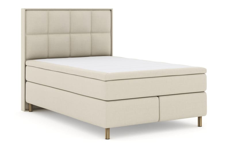 Select No 4 Komplett Sengepakke 140x200 Fast/Medium - Beige/Kobberben - Møbler - Senger - Komplett sengepakke