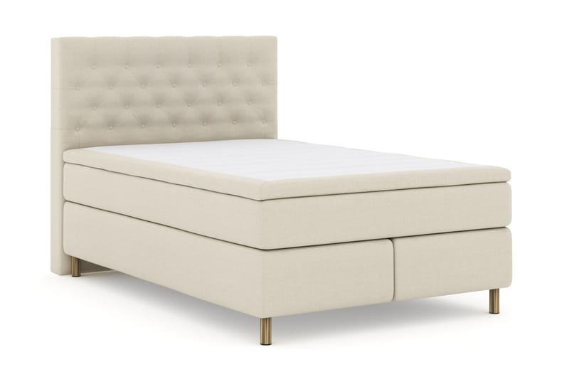 Select No 4 Komplett Sengepakke 140x200 Fast/Medium - Beige/Kobberben - Møbler - Senger - Komplett sengepakke