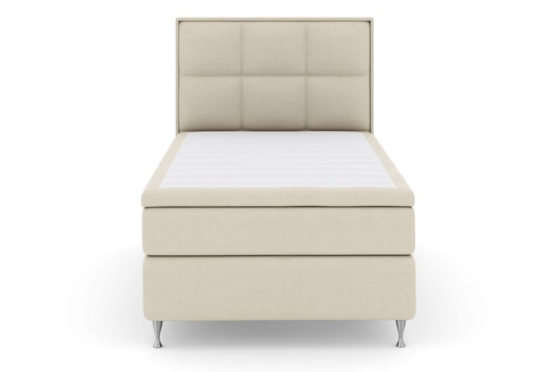 Select No 4 Komplett Sengepakke 140x200 Fast/Medium - Beige/Sølvben - Møbler - Senger - Komplett sengepakke