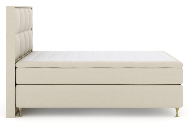 Select No 4 Komplett Sengepakke 140x200 Medium - Beige/Gullben - Møbler - Senger - Komplett sengepakke