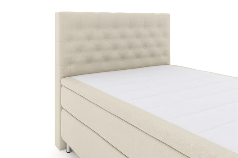 Select No 4 Komplett Sengepakke 160x200 Fast - Beige/Metallben - Møbler - Senger - Komplett sengepakke