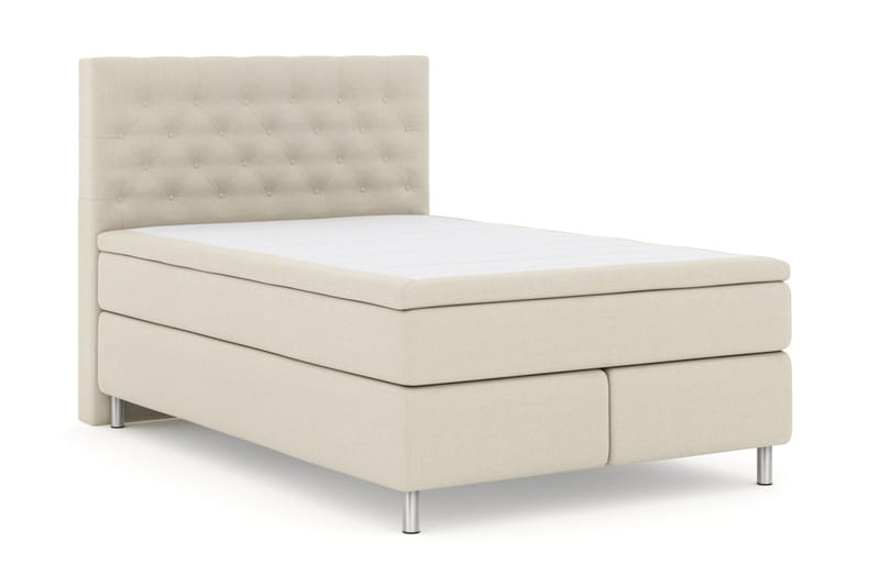 Select No 4 Komplett Sengepakke 160x200 Fast - Beige/Metallben - Møbler - Senger - Komplett sengepakke