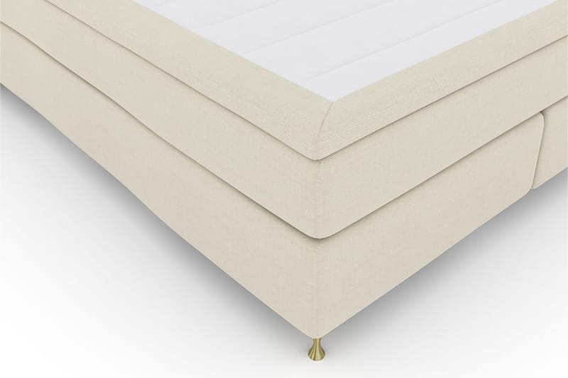 Select No 4 Komplett Sengepakke 160x200 Fast/Medium - Beige/Gullben - Møbler - Senger - Komplett sengepakke