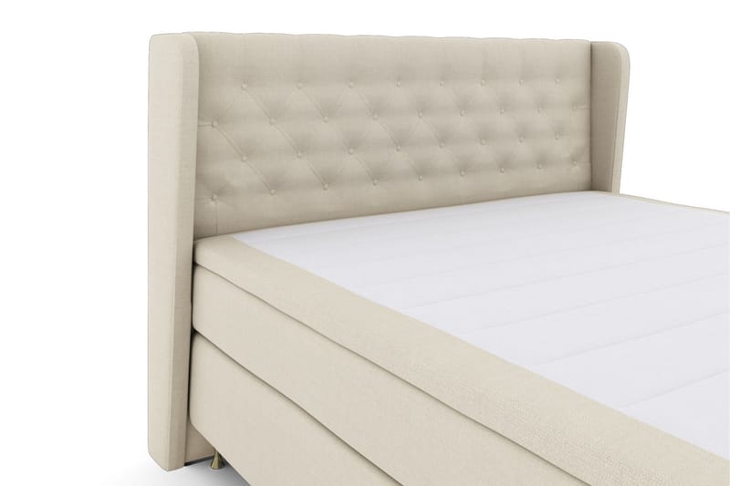 Select No 4 Komplett Sengepakke 160x200 Fast/Medium - Beige/Gullben - Møbler - Senger - Komplett sengepakke