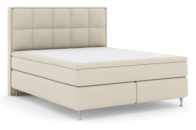 Select No 4 Komplett Sengepakke 180x200 Fast - Beige/Sølvben - Møbler - Senger - Komplett sengepakke