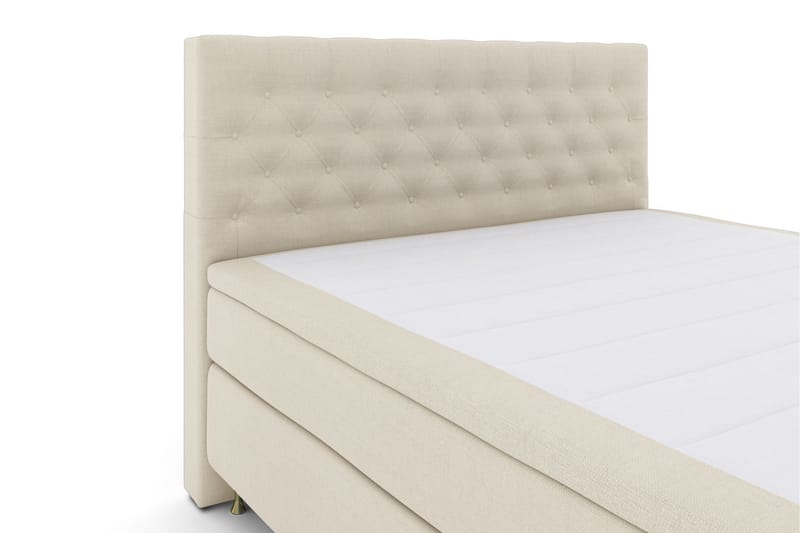 Select No 4 Komplett Sengepakke 180x200 Fast/Medium - Beige/Gullben - Møbler - Senger - Komplett sengepakke