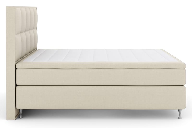 Select No 4 Komplett Sengepakke 180x200 Fast/Medium - Beige/Sølvben - Møbler - Senger - Komplett sengepakke