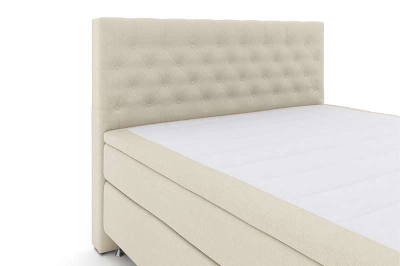 Select No 4 Komplett Sengepakke 180x200 Fast/Medium - Beige/Sølvben - Møbler - Senger - Komplett sengepakke