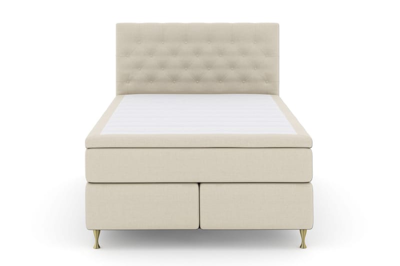 Select No 4 Kontinentalseng 160x200 Fast/Medium - Beige/Gullben - Møbler - Senger - Kontinentalsenger