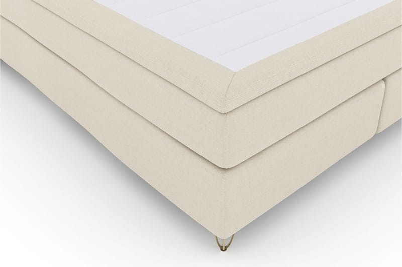 Select No 4 Kontinentalseng 180x200 Medium - Beige/V-formede Metallben - Møbler - Senger - Kontinentalsenger