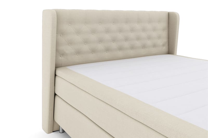 Select No 5 Komplett Sengepakke 210x210 Fast Lateks - Beige/Metallben - Møbler - Senger - Komplett sengepakke