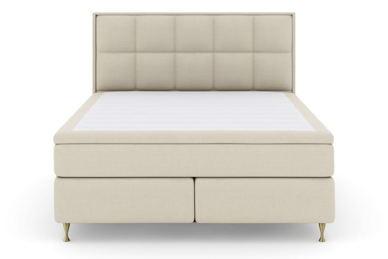 Select No 5 Komplett Sengepakke 210x210 Fast/Medium Watergel - Beige/Gullben - Møbler - Senger - Komplett sengepakke