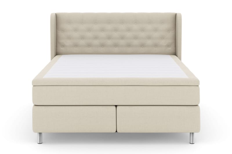 Select No 5 Komplett Sengepakke 210x210 Fast/Medium Watergel - Beige/Metallben - Møbler - Senger - Komplett sengepakke