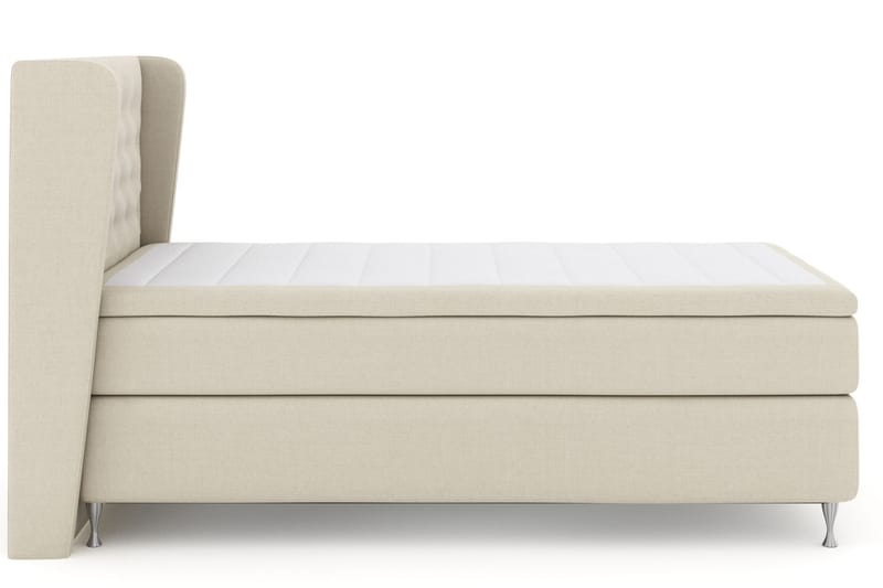 Select No 6 Komplett Sengepakke 120x200 Fast Memory/Pocket - Beige/Sølvben - Møbler - Senger - Komplett sengepakke