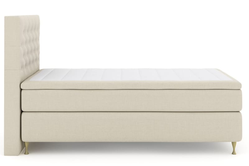 Select No 6 Komplett Sengepakke 120x200 Medium Memory/Pocket - Beige/Gullben - Møbler - Senger - Komplett sengepakke