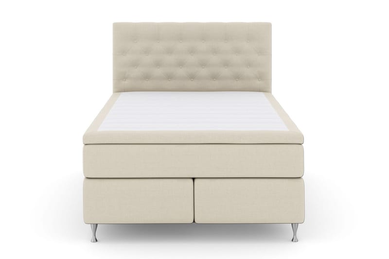 Select No 6 Komplett Sengepakke 140x200 Fast Memory/Pocket - Beige/Sølvben - Møbler - Senger - Komplett sengepakke