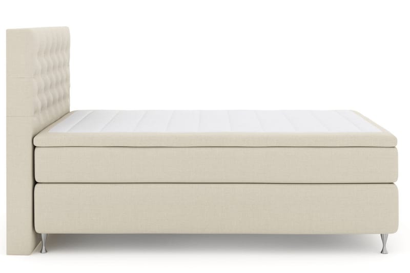 Select No 6 Komplett Sengepakke 140x200 Fast Memory/Pocket - Beige/Sølvben - Møbler - Senger - Komplett sengepakke