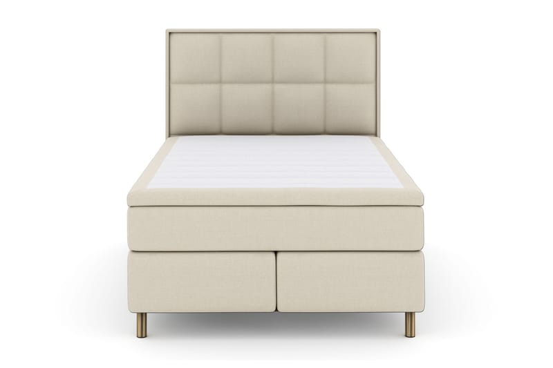 Select No 6 Komplett Sengepakke 140x200 F/M Memory/Pocket - Beige/Kobberben - Møbler - Senger - Komplett sengepakke