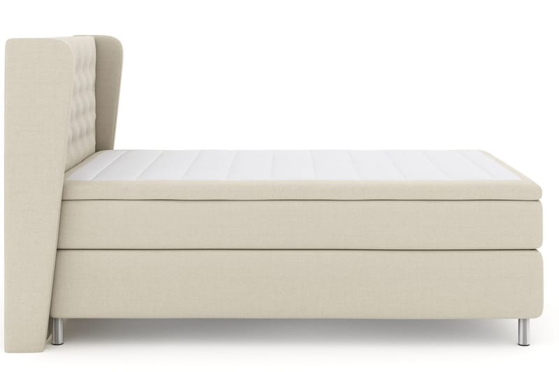 Select No 6 Komplett Sengepakke 160x200 Fast Memory/Pocket - Beige/Metallben - Møbler - Senger - Komplett sengepakke