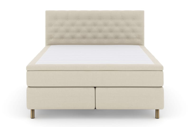 Select No 6 Komplett Sengepakke 210x210 Fast/Medium Watergel - Beige/Kobberben - Møbler - Senger - Komplett sengepakke