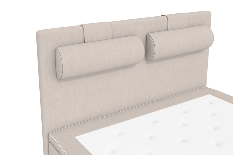 Superior Lyx Komplett Sengepakke 120 cm Beige - Sølvben - Møbler - Senger - Komplett sengepakke