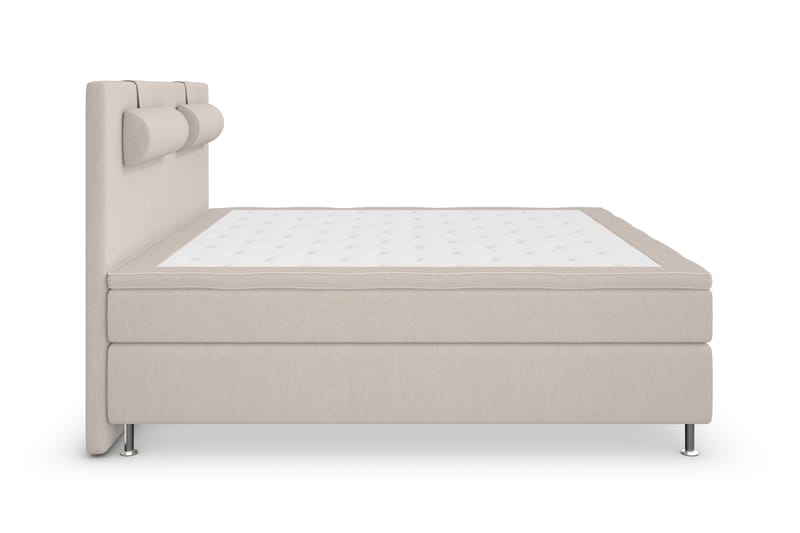 Superior Lyx Komplett Sengepakke 160 cm Beige - Sølvben - Møbler - Senger - Komplett sengepakke