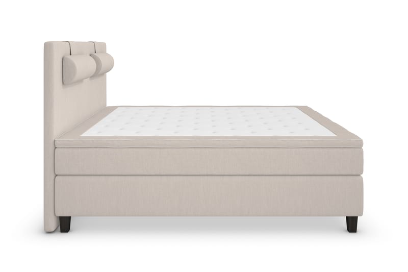 Superior Lyx Komplett Sengepakke 180 cm Beige - Svarte Ben - Møbler - Senger - Komplett sengepakke