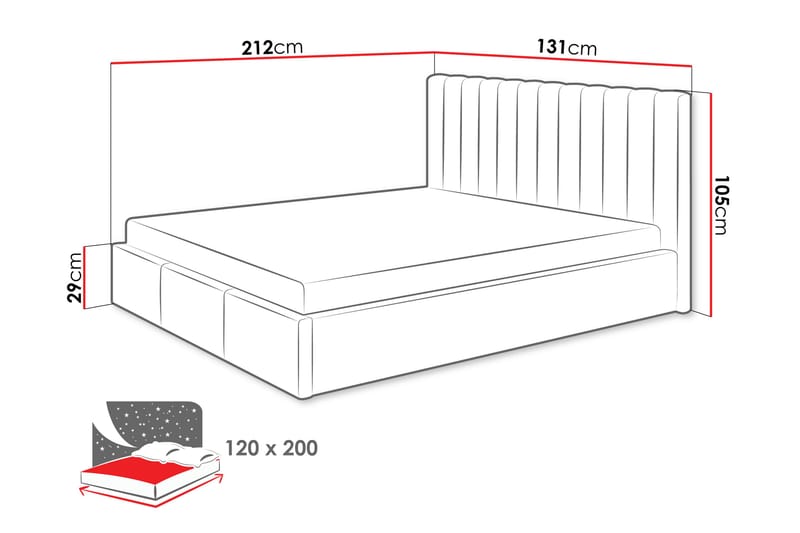 Laargard / Cosmo Sengeramme 120x200 cm - Grønn - Møbler - Senger - Sengeramme & sengestamme