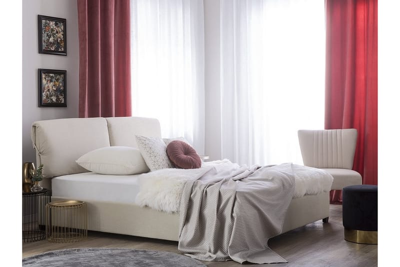 BELFORT Dobbeltseng 180 | 200 cm - Beige - Rammeseng