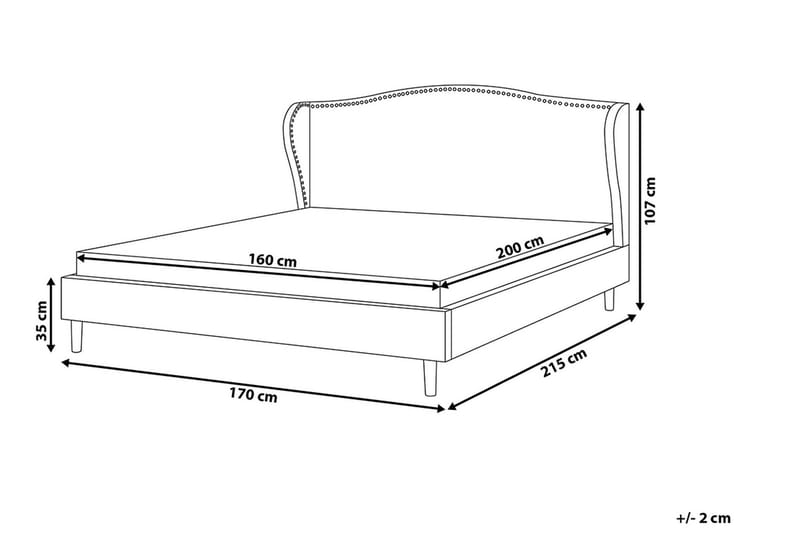 Colmar Dobbeltseng 160 | 200 cm - Beige - Møbler - Senger - Rammeseng