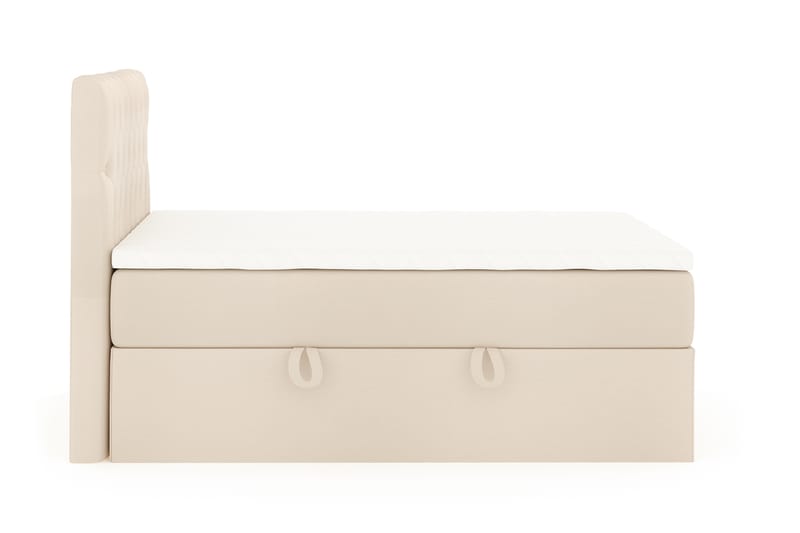 Boxy Box Bed 140x200 cm - Beige - Seng med oppbevaring - Dobbeltsenger