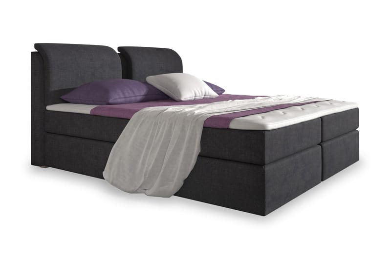 Owen Komplett Box Bed 160x200 Svart - Møbler - Senger - Seng med oppbevaring