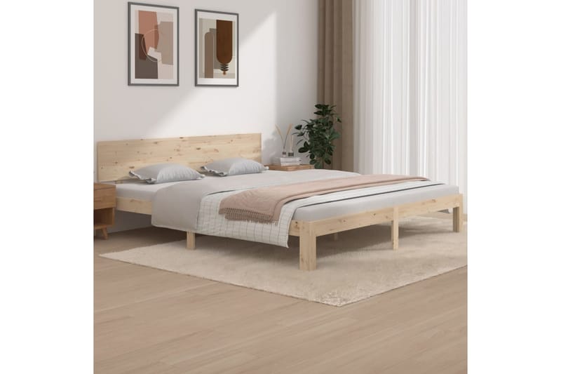 Sengeramme heltre 180x200 cm 6FT Super King - Brun - Møbler - Senger - Sengeramme & sengestamme