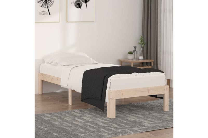 Sengeramme heltre 75x190 cm 2FT6 Small Single - Brun - Møbler - Senger - Sengeramme & sengestamme