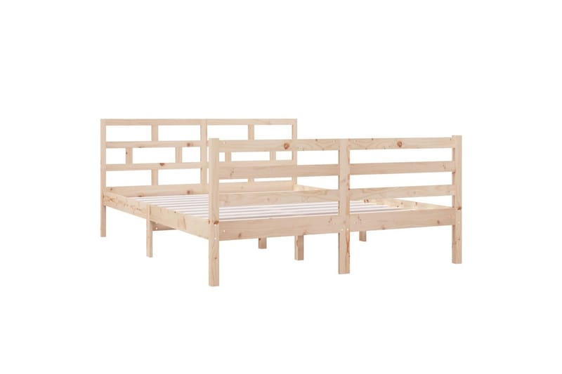 Sengeramme heltre furu 140x190 cm - Brun - Møbler - Senger - Sengeramme & sengestamme