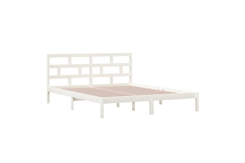 Sengeramme hvit heltre 120x190 cm 4FT Small Double - Hvit - Møbler - Senger - Sengeramme & sengestamme