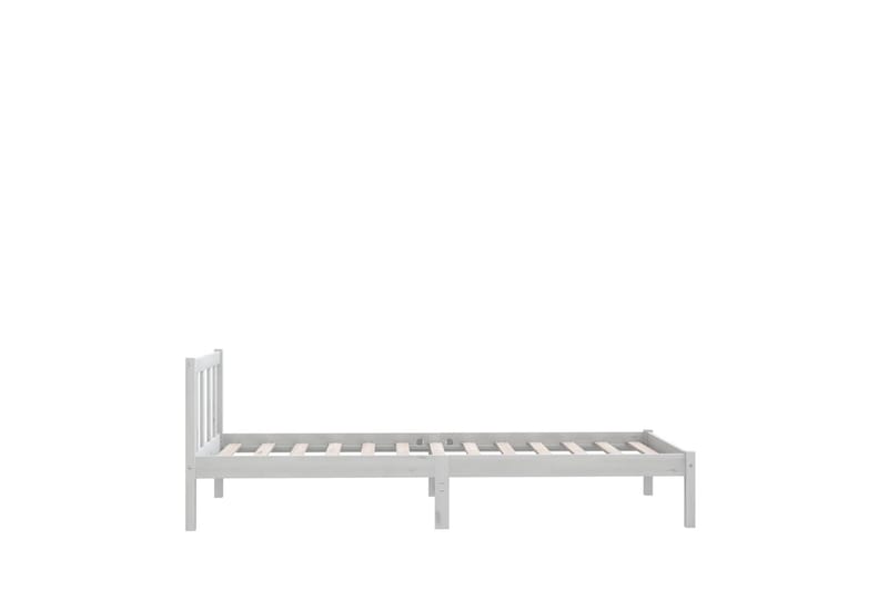 Sengeramme hvit heltre furu 100x200 cm - Hvit - Møbler - Senger - Sengeramme & sengestamme