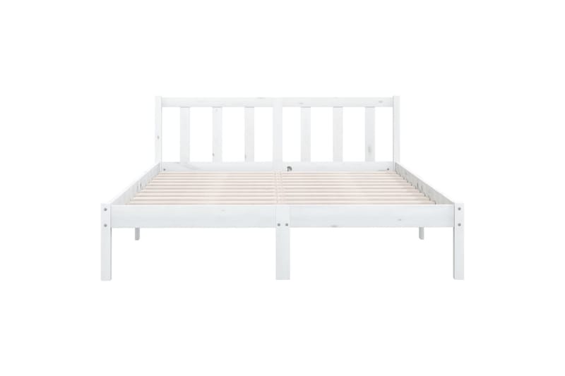 Sengeramme hvit heltre furu 150x200 cm UK King - Hvit - Møbler - Senger - Sengeramme & sengestamme