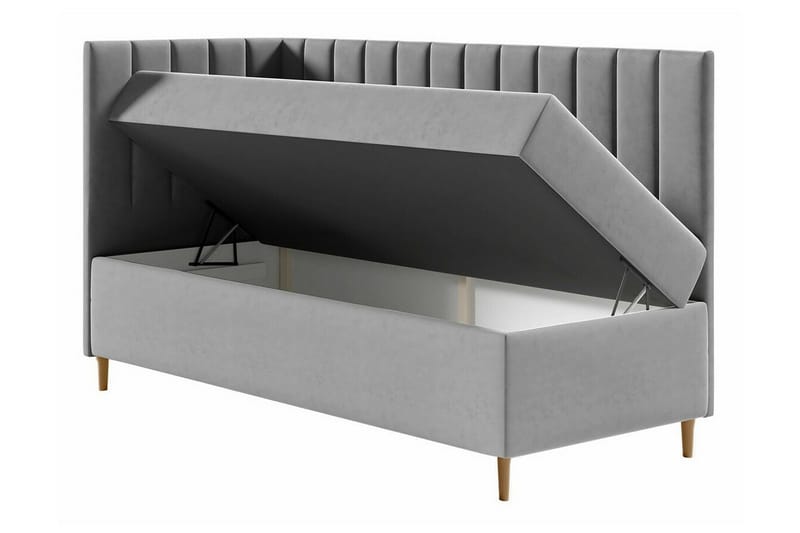 Boisdale Sengeramme 100x200 cm - Beige/Hvit - Møbler - Senger - Sengeramme & sengestamme